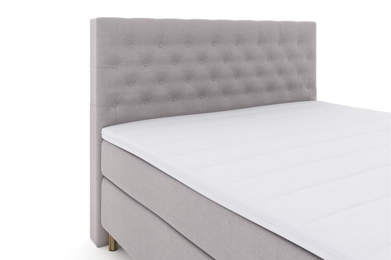 Select No 3 Komplet Sengepakke 210x210 Medium - Lysegrå/Kobber - Møbler - Senge - Komplet sengepakke