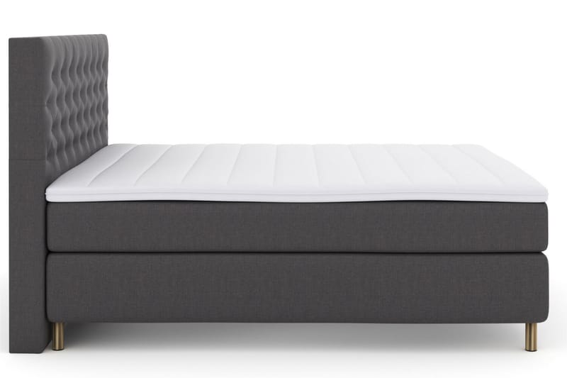 Select No 3 Komplet Sengepakke 210x210 Medium - Mørkegrå/Kobber - Møbler - Senge - Komplet sengepakke