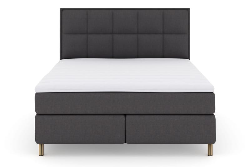 Select No 3 Komplet Sengepakke 210x210 Medium - Mørkegrå/Kobber - Møbler - Senge - Komplet sengepakke