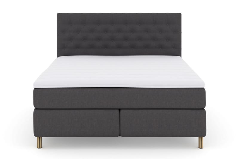 Select No 3 Komplet Sengepakke 210x210 Medium - Mørkegrå/Kobber - Møbler - Senge - Komplet sengepakke