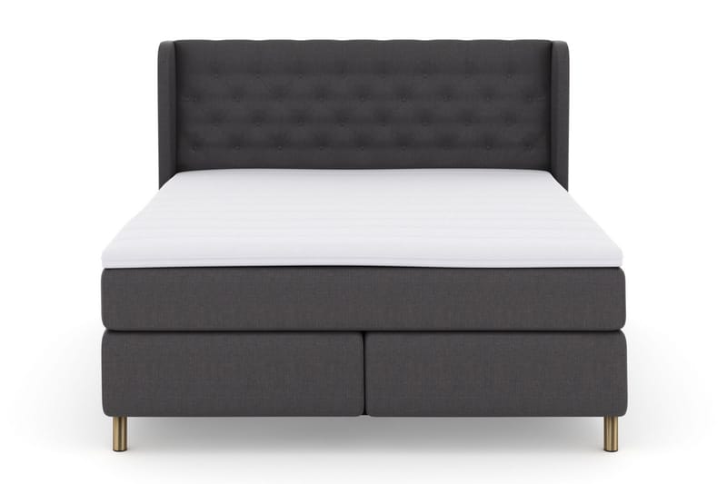 Select No 3 Komplet Sengepakke 210x210 Medium - Mørkegrå/Kobber - Møbler - Senge - Komplet sengepakke