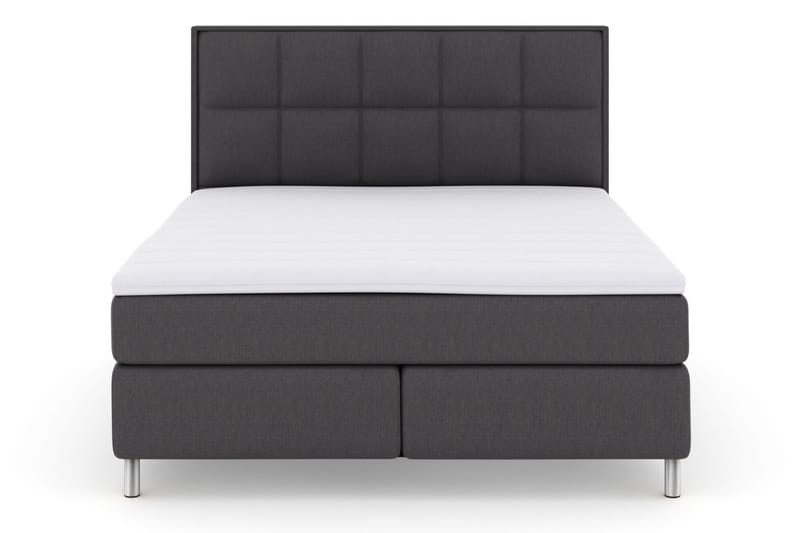 Select No 3 Komplet Sengepakke 210x210 Medium - Mørkegrå/Metal - Møbler - Senge - Komplet sengepakke