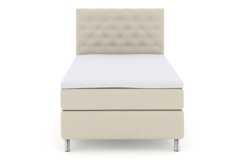 Select No 3 Kontinentalseng 120x200 hård - Beige/metal - Møbler - Senge - Kontinentalsenge