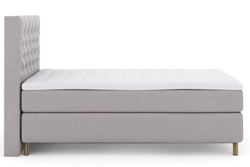 Select No 3 Kontinentalseng 120x200 hård - lysegrå/kobber - Møbler - Senge - Kontinentalsenge