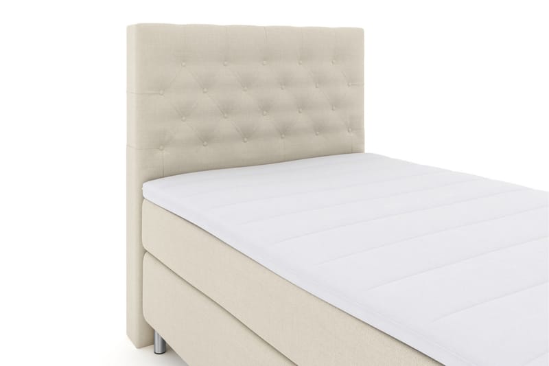 Select No 3 Kontinentalseng 120x200 Medium - Beige/metal - Møbler - Senge - Kontinentalsenge