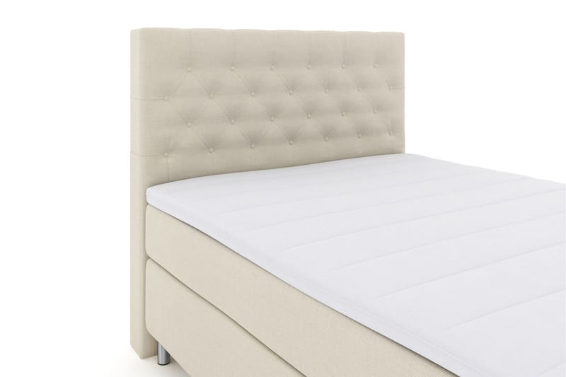 Select No 3 Kontinentalseng 140x200 hård - Beige/metal - Møbler - Senge - Kontinentalsenge