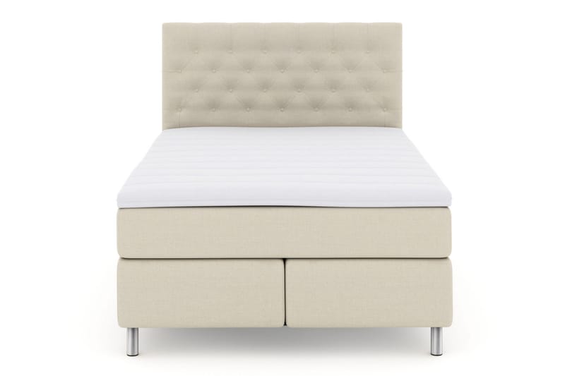 Select No 3 Kontinentalseng 140x200 hård, Beige/metal