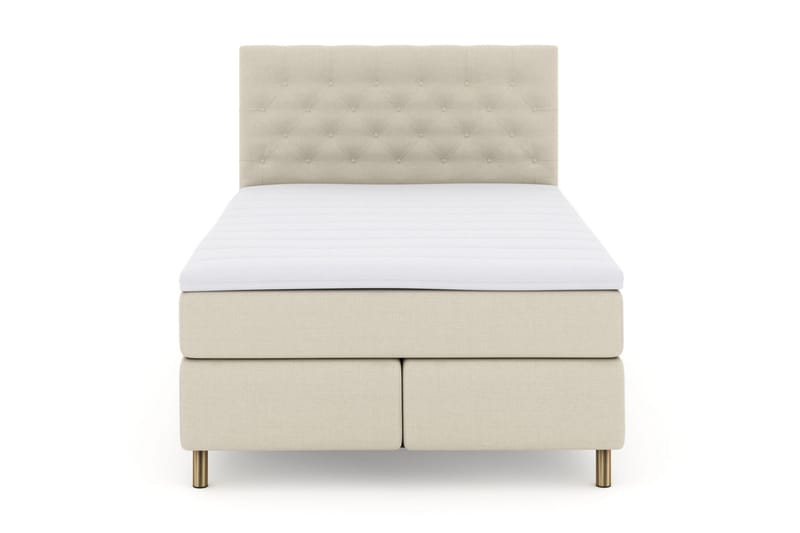 Select No 3 Kontinentalseng 140x200 hård/Medium - Beige/kobber - Møbler - Senge - Kontinentalsenge