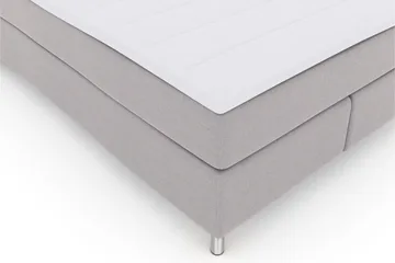 Select No 3 Kontinentalseng 140x200 hård/Medium - lysegrå/metal - Møbler - Senge - Kontinentalsenge