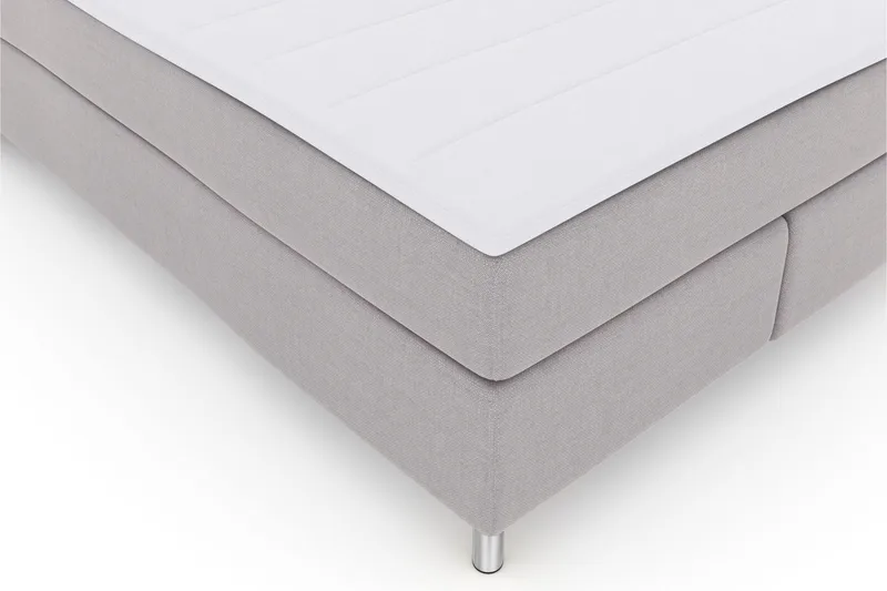 Select No 3 Kontinentalseng 140x200 Medium - lysegrå/metal - Møbler - Senge - Kontinentalsenge