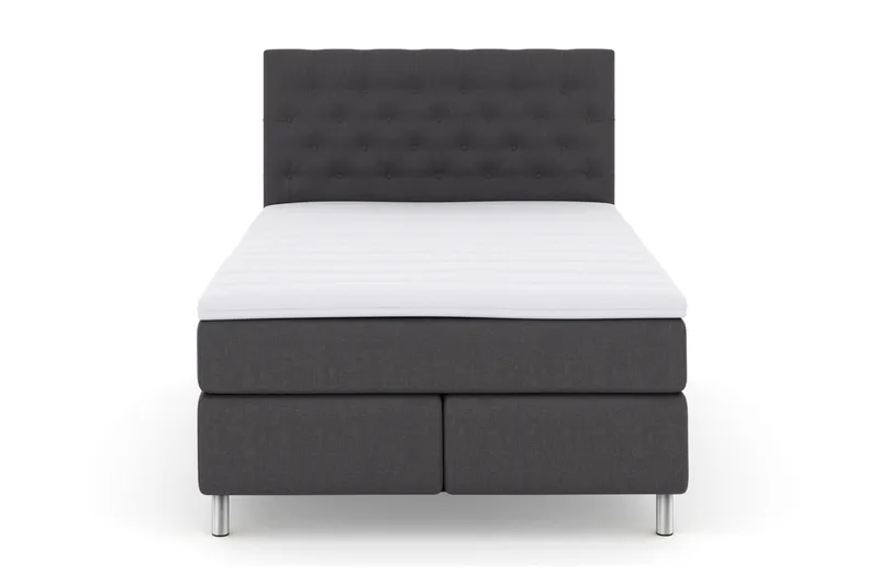 Select No 3 Kontinentalseng 140x200 Medium, mørkegrå/metal