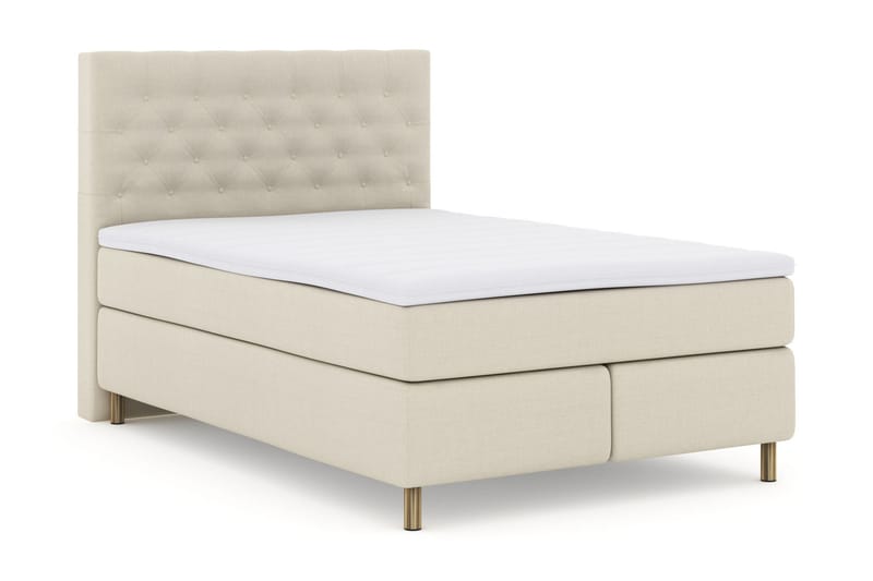 Select No 3 Kontinentalseng 160x200 hård/Medium - Beige/kobber - Møbler - Senge - Kontinentalsenge