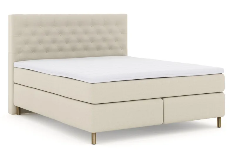 Select No 3 Kontinentalseng 210x210 hård - Beige/kobber - Møbler - Senge - Kontinentalsenge
