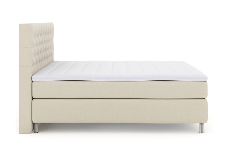 Select No 3 Kontinentalseng 210x210 hård - Beige/metal - Møbler - Senge - Kontinentalsenge