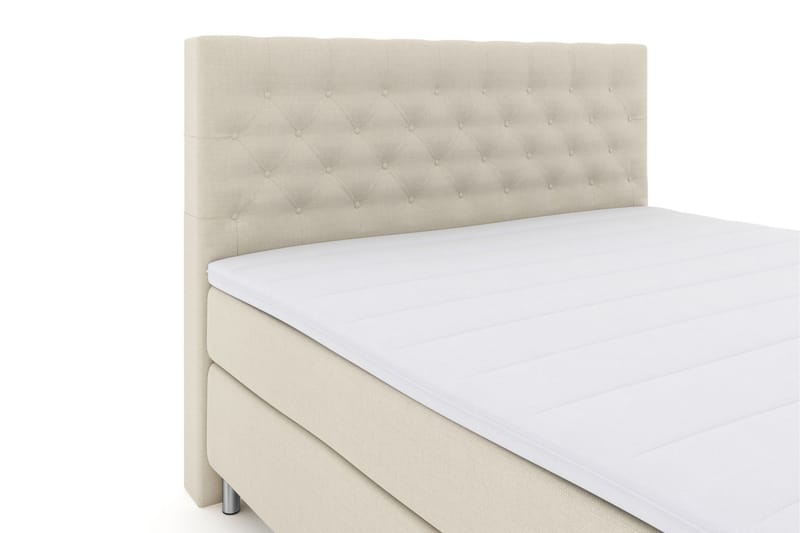 Select No 3 Kontinentalseng 210x210 hård - Beige/metal - Møbler - Senge - Kontinentalsenge