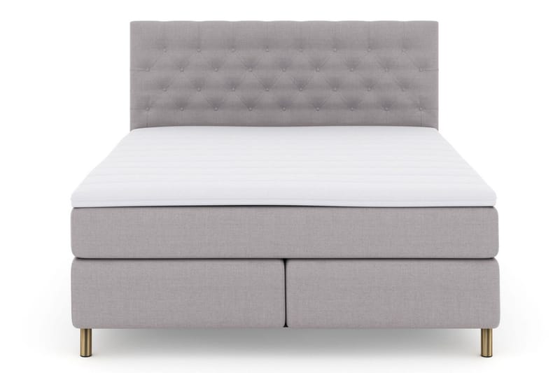 Select No 3 Kontinentalseng 210x210 hård - lysegrå/kobber - Møbler - Senge - Kontinentalsenge