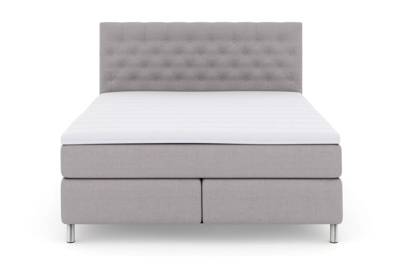 Select No 3 Kontinentalseng 210x210 hård - lysegrå/metal - Møbler - Senge - Kontinentalsenge