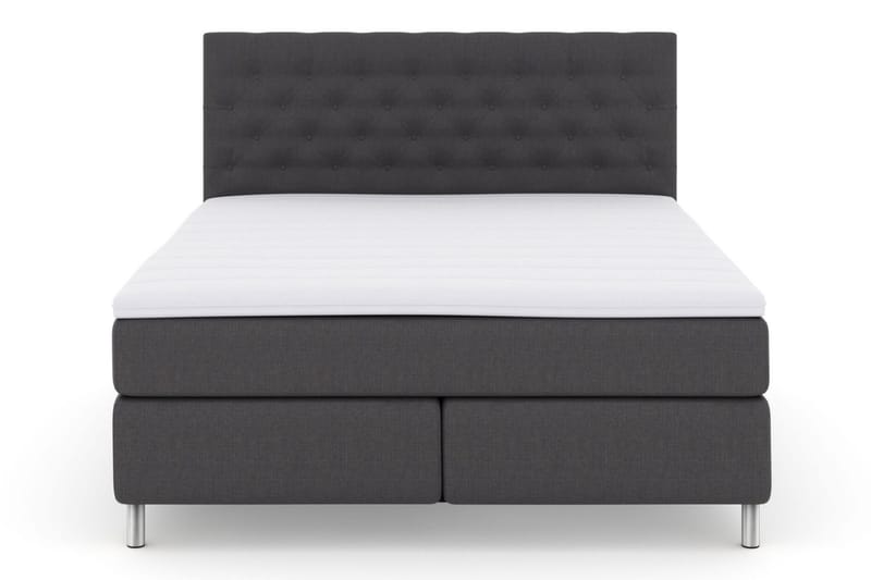 Select No 3 Kontinentalseng 210x210 hård - mørkegrå/metal - Møbler - Senge - Kontinentalsenge
