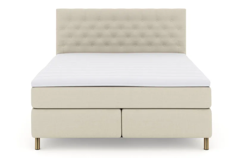Select No 3 Kontinentalseng 210x210 hård/Medium, Beige/kobber