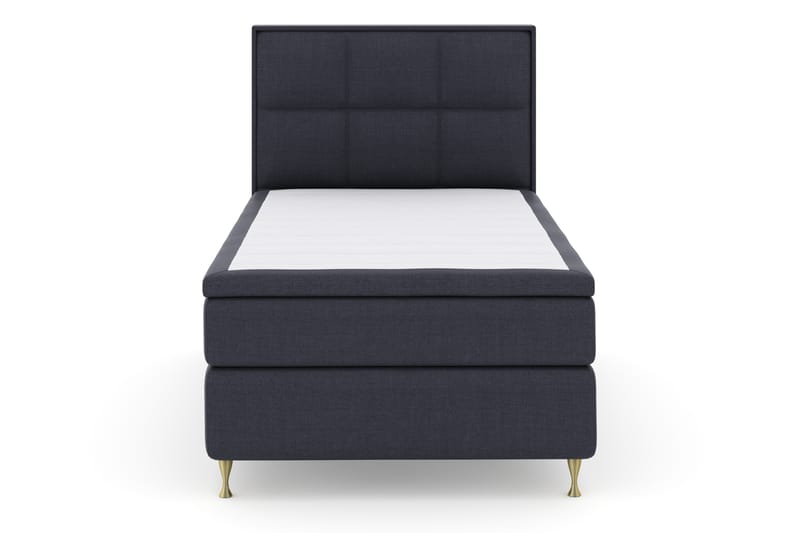Select No 4 Komplet Sengepakke 120x200 Fast - Blå/Guld - Møbler - Senge - Komplet sengepakke