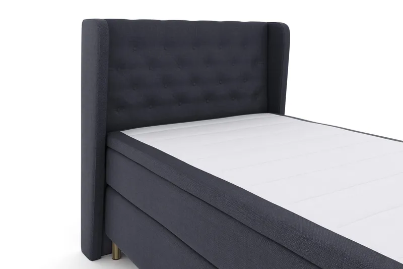Select No 4 Komplet Sengepakke 120x200 Fast - Blå/Metal - Møbler - Senge - Kontinentalsenge