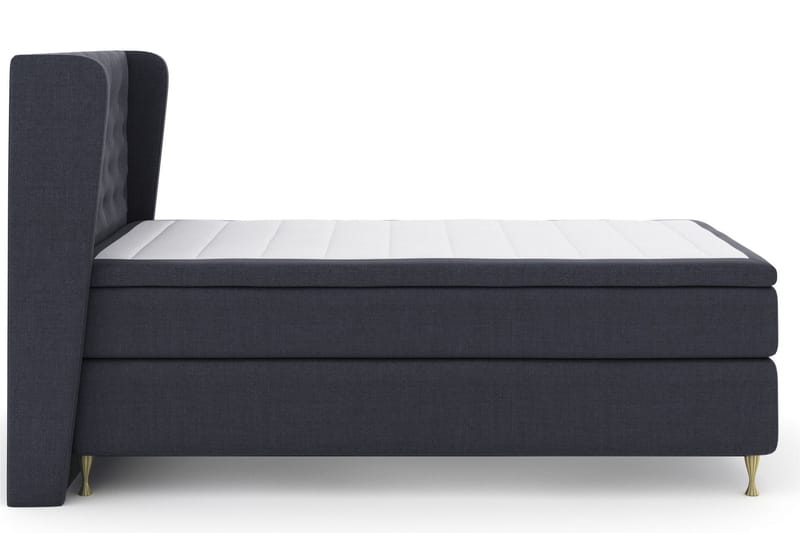 Select No 4 Komplet Sengepakke 120x200 Medium - Blå/Guld - Møbler - Senge - Kontinentalsenge