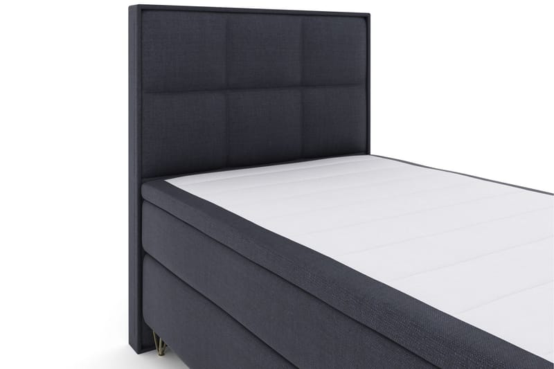 Select No 4 Komplet Sengepakke 120x200 Medium - Blå/Metal V-form - Komplet sengepakke - Kontinentalsenge