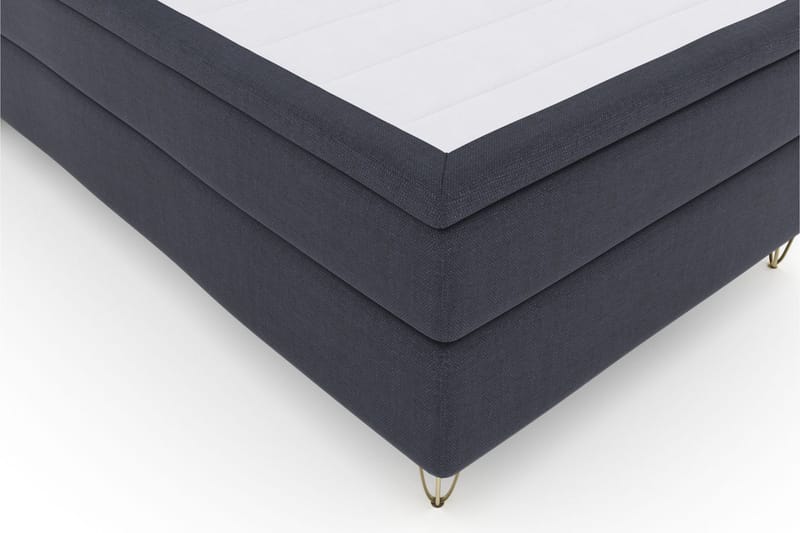 Select No 4 Komplet Sengepakke 120x200 Medium - Blå/Metal V-form - Komplet sengepakke - Kontinentalsenge