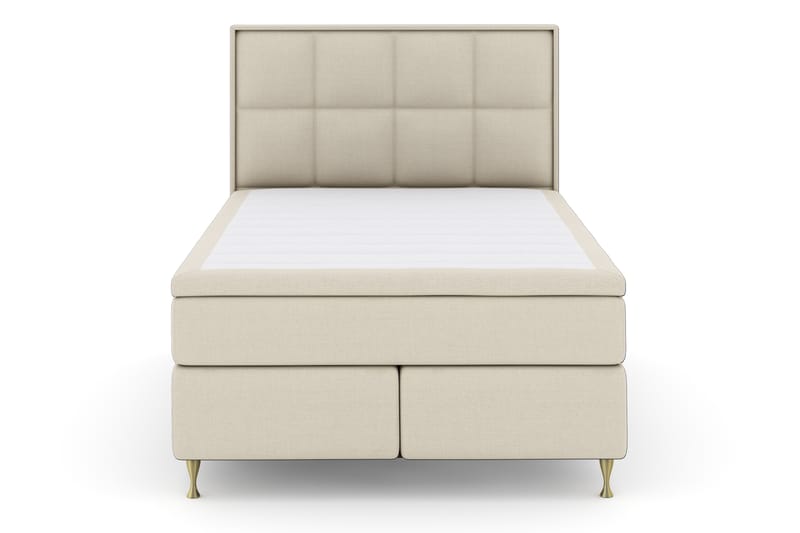 Select No 4 Komplet Sengepakke 140x200 Fast - Beige/Guld - Møbler - Senge - Komplet sengepakke
