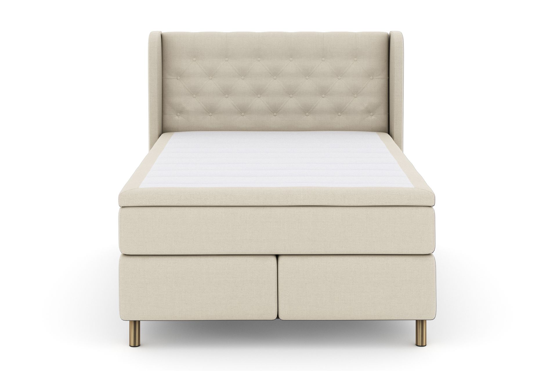 Select No 4 Komplet Sengepakke 140x200 Fast - Beige/Kobber - Møbler - Senge - Komplet sengepakke