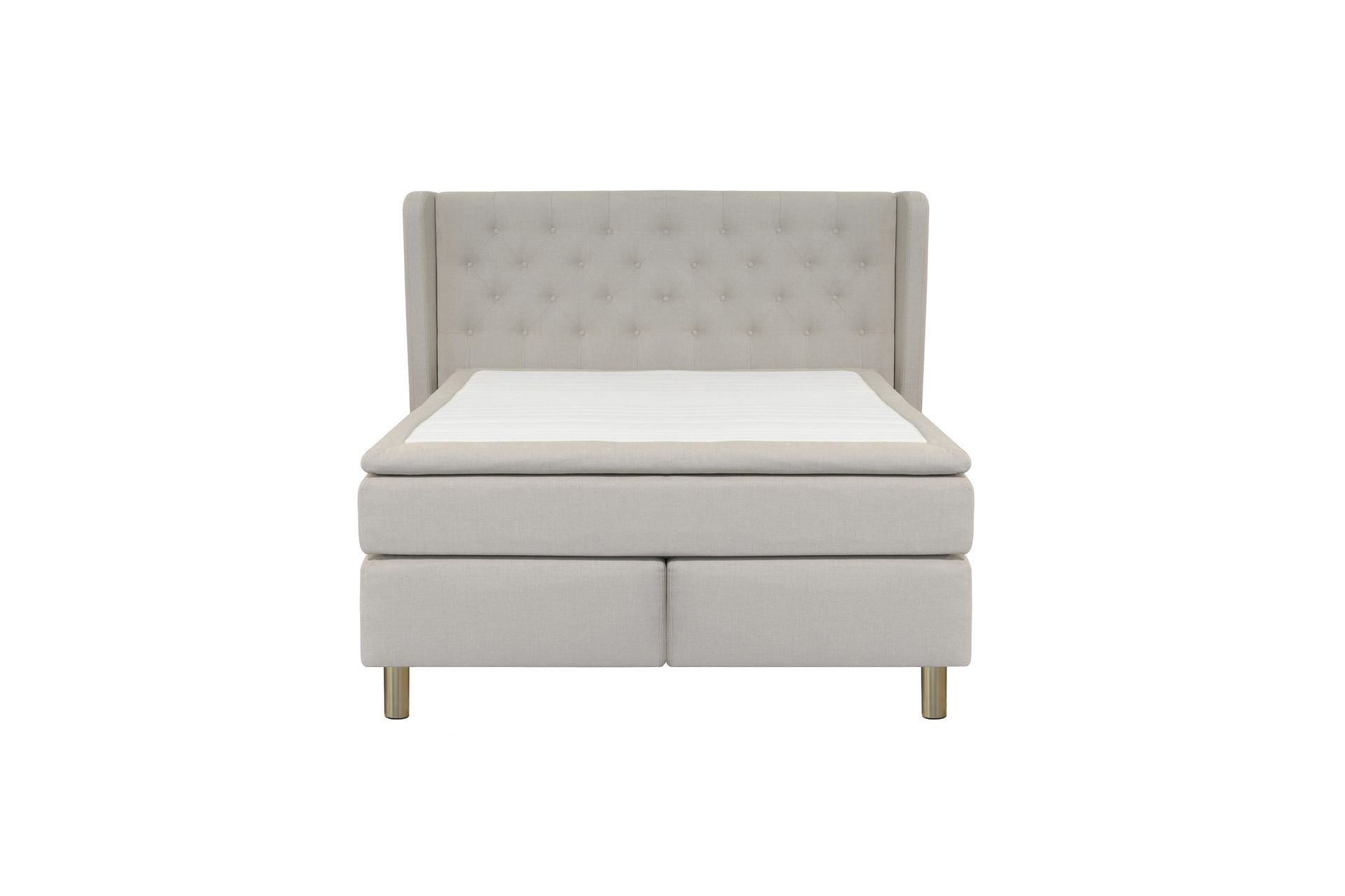Select No 4 Komplet Sengepakke 140x200 Fast - Beige/Kobber - Møbler - Senge - Komplet sengepakke