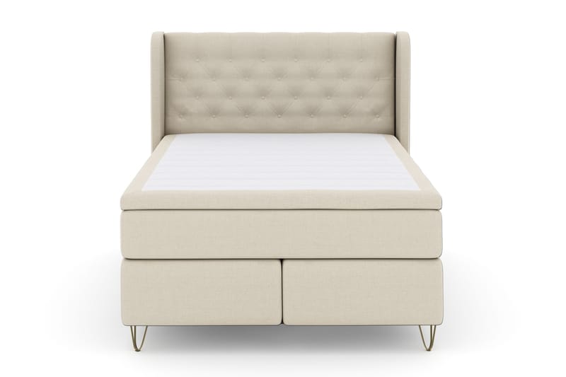 Select No 4 Komplet Sengepakke 140x200 Fast, Beige/Metal V-form