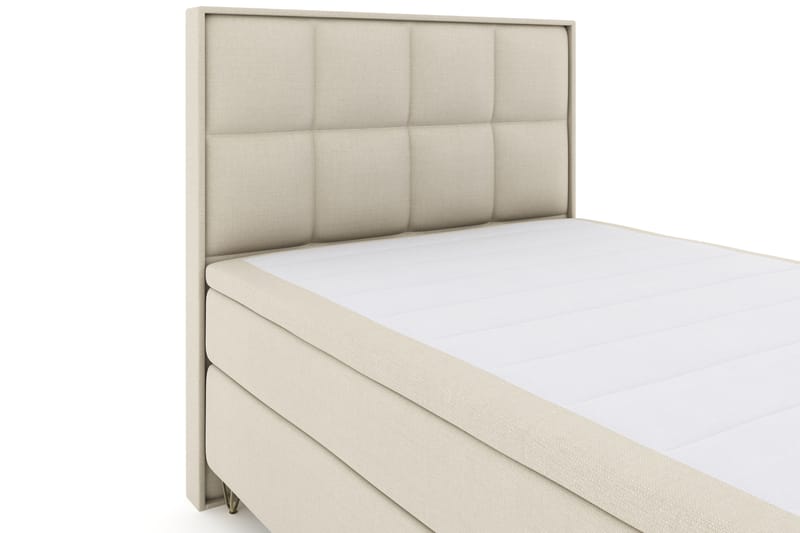 Select No 4 Komplet Sengepakke 140x200 Fast - Beige/Metal V-form - Komplet sengepakke - Kontinentalsenge - Dobbeltsenge