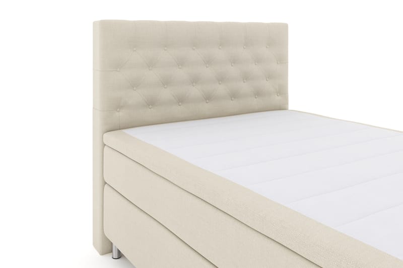 Select No 4 Komplet Sengepakke 140x200 Fast - Beige/Metal - Møbler - Senge - Komplet sengepakke