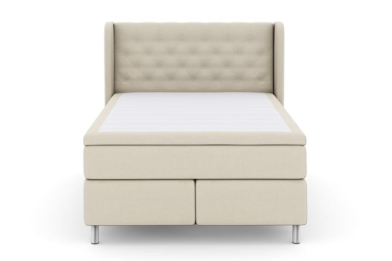 Select No 4 Komplet Sengepakke 140x200 Fast - Beige/Metal - Møbler - Senge - Komplet sengepakke