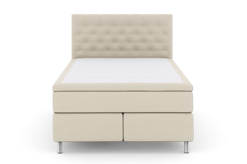 Select No 4 Komplet Sengepakke 140x200 Fast - Beige/Metal - Møbler - Senge - Kontinentalsenge