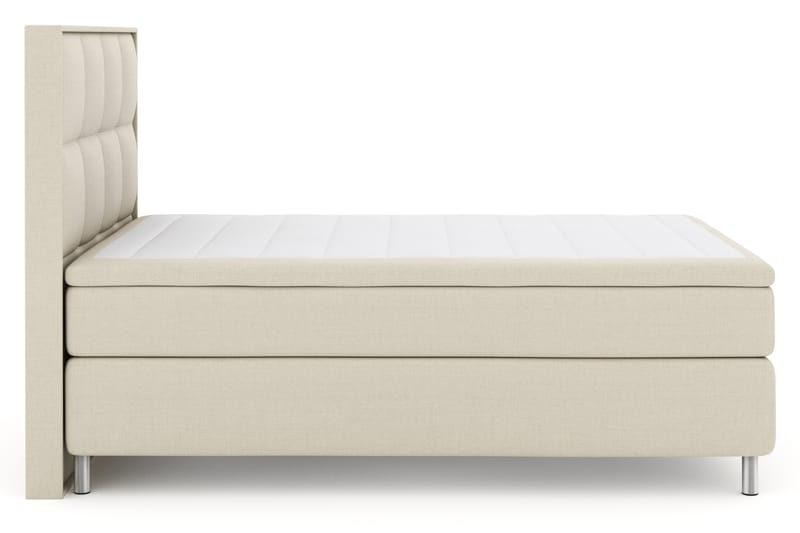 Select No 4 Komplet Sengepakke 140x200 Fast - Beige/Metal - Møbler - Senge - Komplet sengepakke