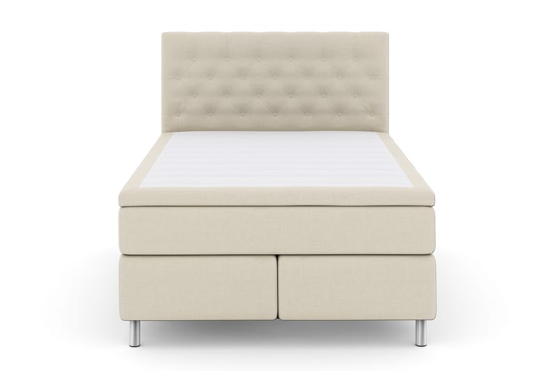 Select No 4 Komplet Sengepakke 140x200 Fast - Beige/Metal - Møbler - Senge - Komplet sengepakke