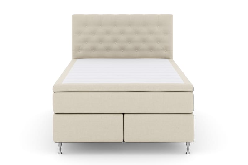 Select No 4 Komplet Sengepakke 140x200 Fast - Beige/Sølv - Komplet sengepakke - Kontinentalsenge - Dobbeltsenge