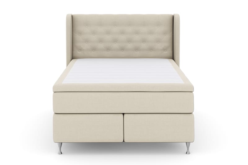Select No 4 Komplet Sengepakke 140x200 Fast - Beige/Sølv - Møbler - Senge - Komplet sengepakke