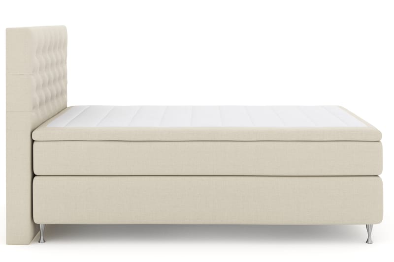 Select No 4 Komplet Sengepakke 140x200 Fast - Beige/Sølv - Komplet sengepakke - Kontinentalsenge - Dobbeltsenge