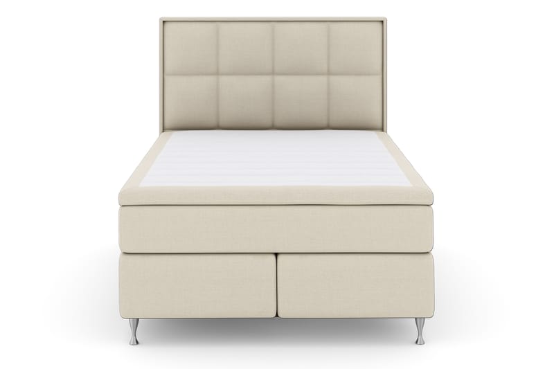 Select No 4 Komplet Sengepakke 140x200 Fast - Beige/Sølv - Møbler - Senge - Kontinentalsenge