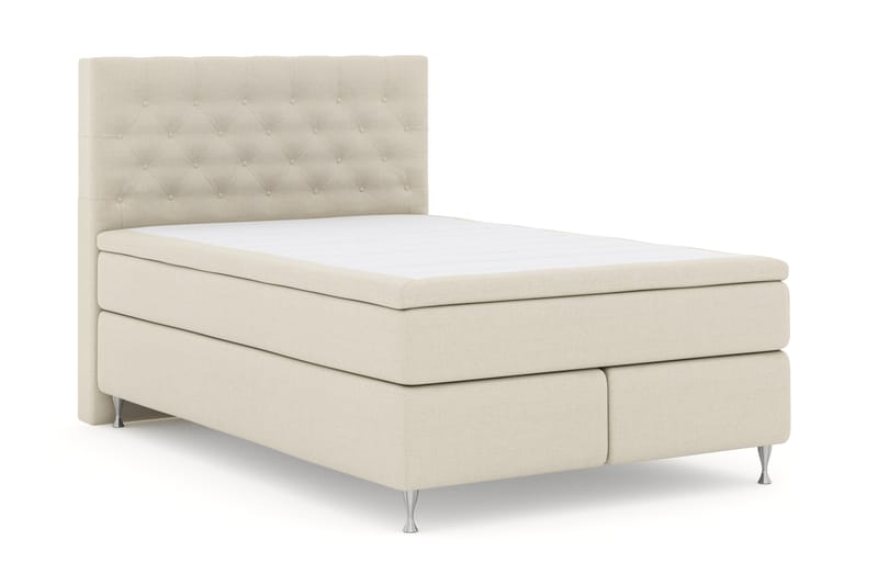 Select No 4 Komplet Sengepakke 140x200 Fast - Beige/Sølv - Komplet sengepakke - Kontinentalsenge - Dobbeltsenge