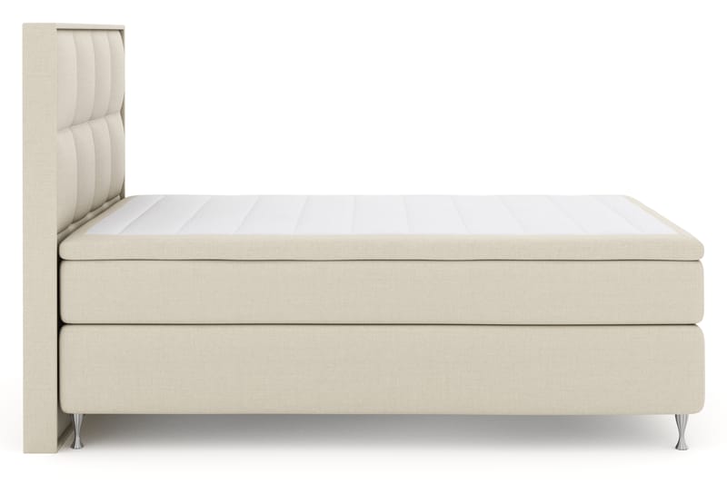 Select No 4 Komplet Sengepakke 140x200 Fast - Beige/Sølv - Møbler - Senge - Kontinentalsenge