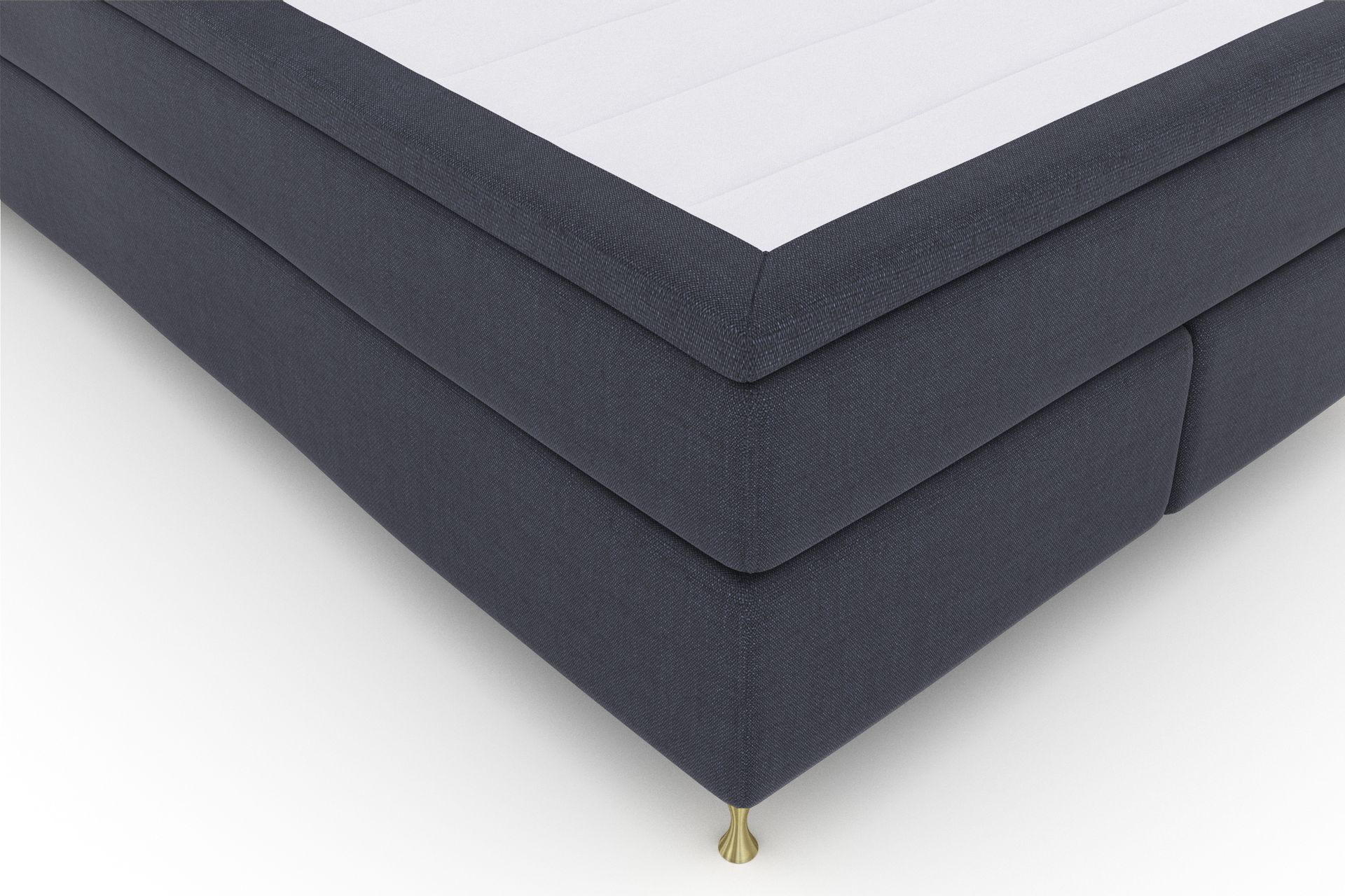 Select No 4 Komplet Sengepakke 140x200 Fast - Blå/Guld - Møbler - Senge - Komplet sengepakke