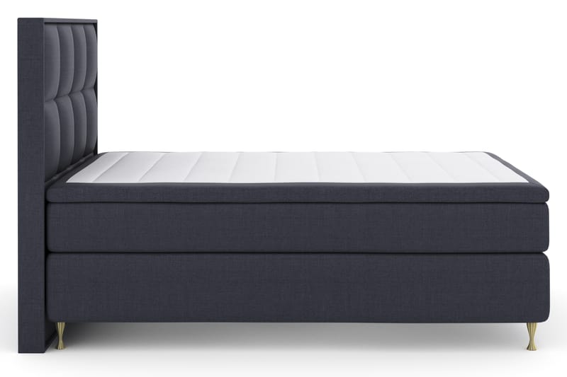 Select No 4 Komplet Sengepakke 140x200 Fast - Blå/Guld - Møbler - Senge - Komplet sengepakke