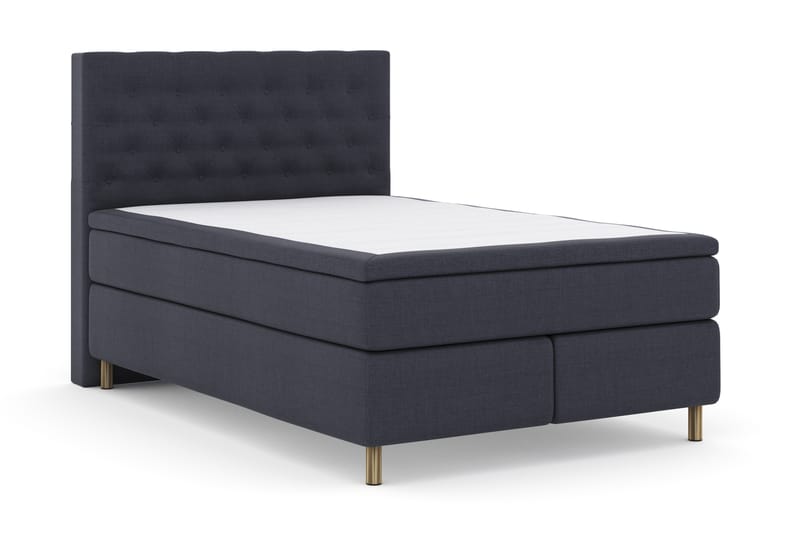Select No 4 Komplet Sengepakke 140x200 Fast - Blå/Metal - Møbler - Senge - Komplet sengepakke