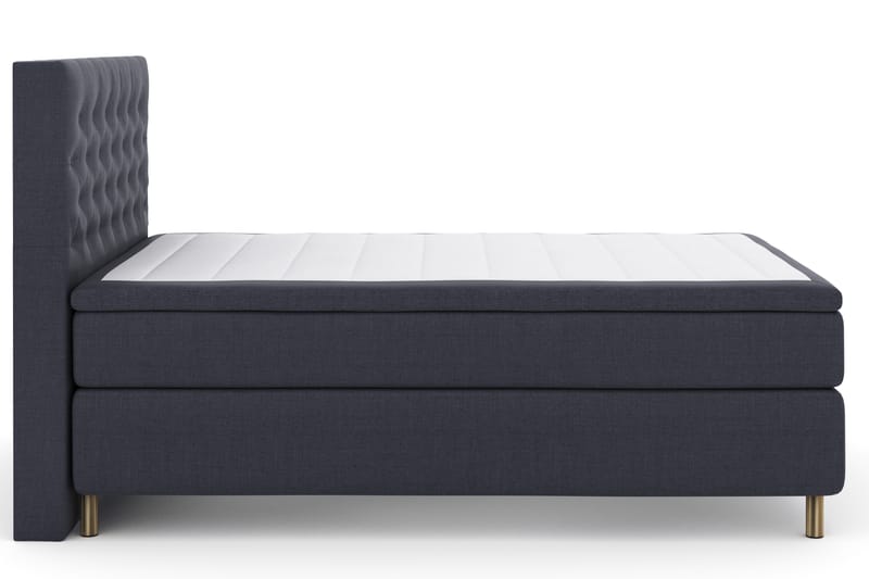 Select No 4 Komplet Sengepakke 140x200 Fast - Blå/Metal - Møbler - Senge - Komplet sengepakke