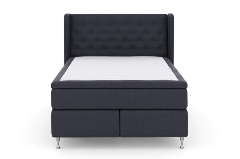 Select No 4 Komplet Sengepakke 140x200 Fast - Blå/Sølv - Møbler - Senge - Komplet sengepakke
