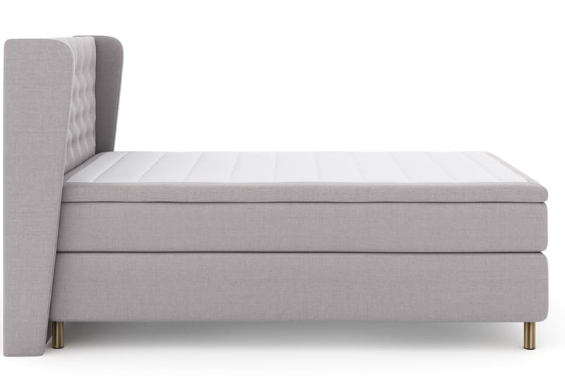 Select No 4 Komplet Sengepakke 140x200 Fast - Lysegrå/Kobber - Møbler - Senge - Komplet sengepakke